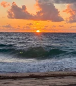 Sunset at the Pompano Beach